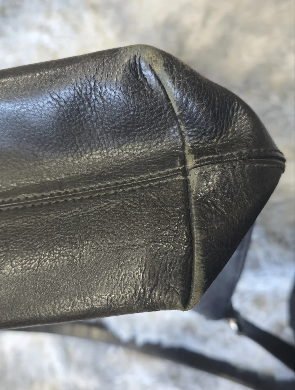 Vintage Kate Spade Black Leather Shoulder Bag